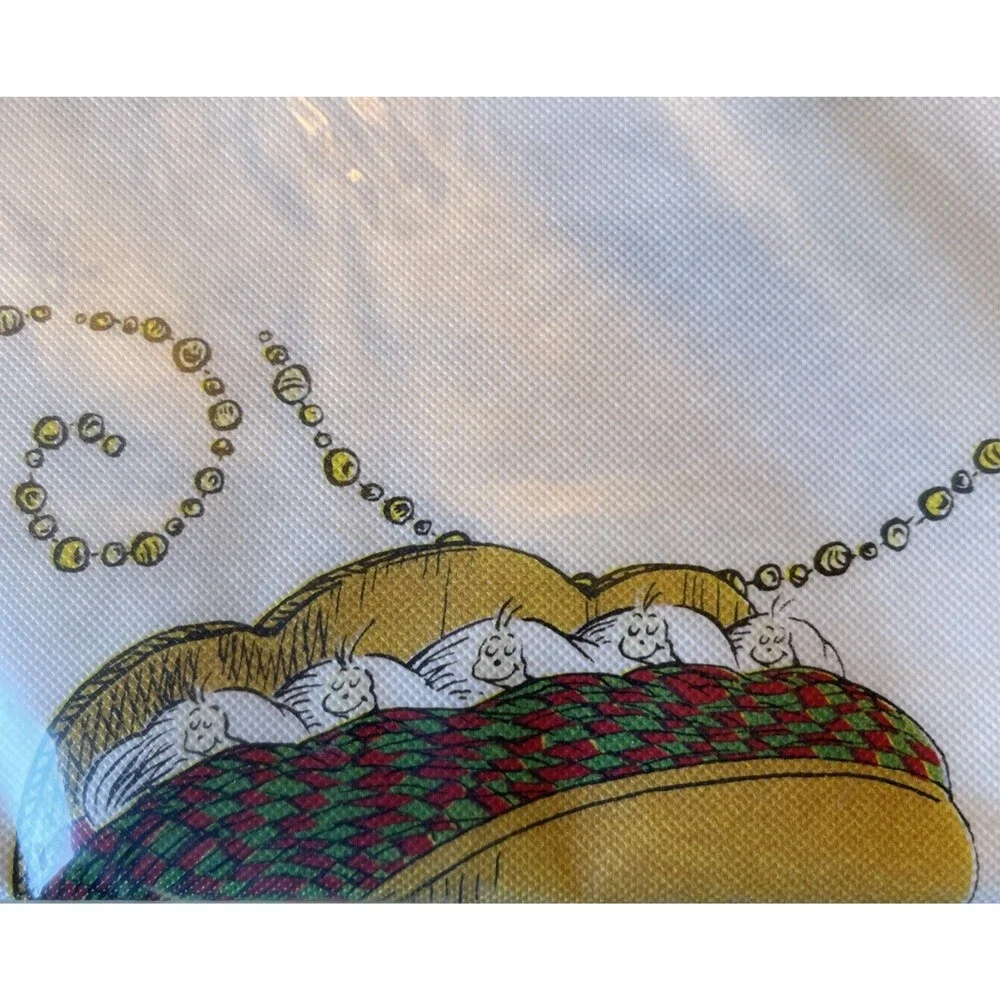 The Grinch Christmas Vinyl Tablecloth Nice & Thick 70” x 52” NEW! - Picture 5 of 10